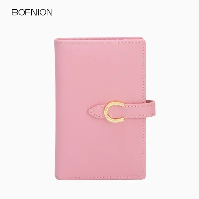 Women's Customized Fashionable Large Capacity Leather Wallet with Multi-Card Clip Casual Use for Credit Cards