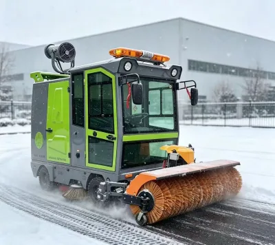 High Quality Snow Plow Machine 1.3m 4WD Small Snow Sweeper for Clearing Snow
