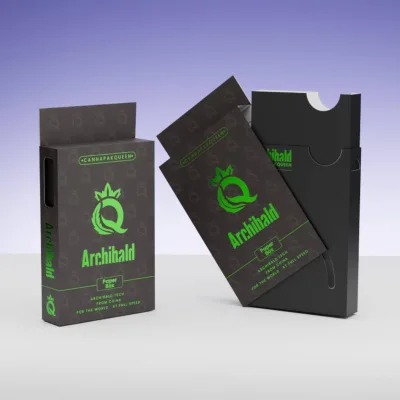 Eco-Friendly Child Resistant Paper Slide Box Wholesale Portable Pre Herbal Roll Cone Packaging Box with Side Safety Lock