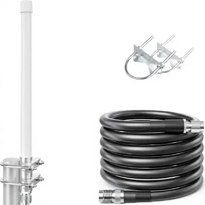 5.8DBi LoRa 915 MHz Outdoor Omni-Directional Antenna with 5ft Cable for WiFi