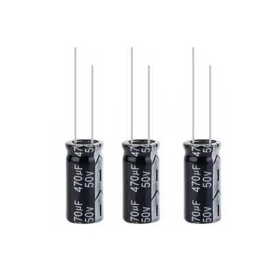 Original Semiconductor Aluminum Electrolytic Capacitor 50V470UF 470UF50V 10*20 10*17MM Through-Hole