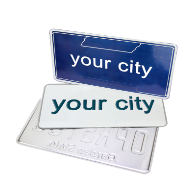 Custom High Quality Aluminum Car License Plate Car Number Plates Decoration License Plates
