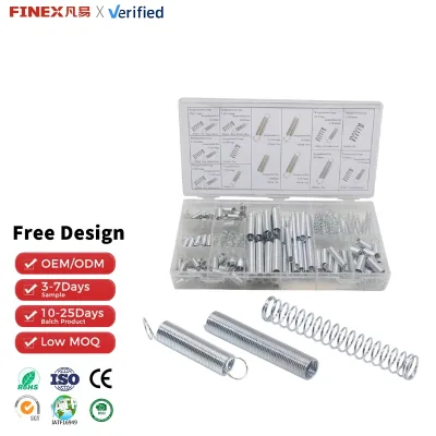 Compression Extension Coil Springs Kit 200 Piece Zinc Plated Carbon Steel Set Assortment Automotive Use ISO/TS16949 22