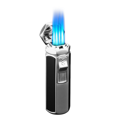 Four Straight Cigar Lighter Blue Flame Windproof Lighter