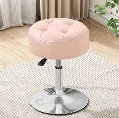 Customizable Modern Design Vanity Stool Hot Sale Adjustable Height Revolving Chair Dining Bedroom Home Office Living Hotel