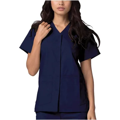 High Quality Customize logo Women Short Sleeve Ladies Scrub SPA Beauty Uniforms