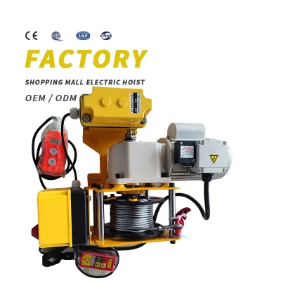 Small Winch Silent Can Be Used in Shopping Malls Museums Atrium Hanging Light Fixtures with the Cable Integrated Machine