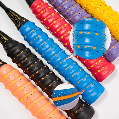 1.1M Colorful Double Layer Overgrip Padel Fish Badminton Tennis PU Leather Anti Slip Handle Overgrip