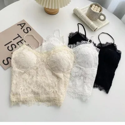 Beautiful Back Vests for Women with Chest Pads Crop Top Women's Camisole