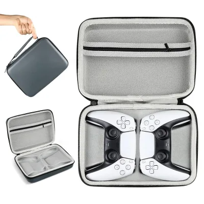 Travel Shockproof Gamepad Case Dual Controller Protective Handle Waterproof Storage Hard Bag for PlayStation PS5 Accessories