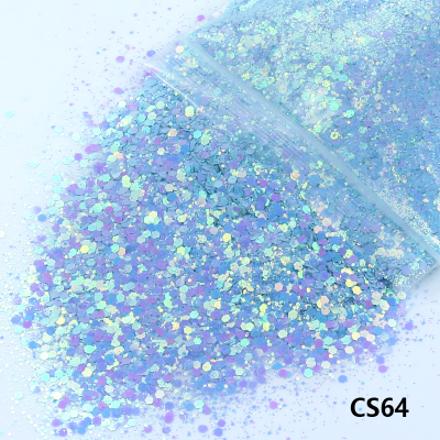 Light Blue Galaxy Chameleon Chunky Glitter Colour Shift Glitter Resin Craft Supplies Nail Art Glitter
