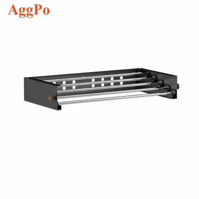 Wall Mounted Drying Rack - Foldable Laundry Drying Rack - Retractable Laundry Space Saver for Indoor & Outdoor Use