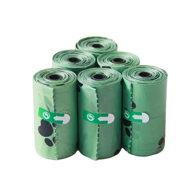 Wholesale Biodegradable Pet Poop Shovel Bag Thickened Disposable Dog Cat Poop Garbage Bag Plastic Material