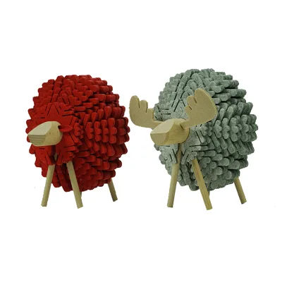 3mm Thickness Laser Cut Sheep Design Felt coaster
