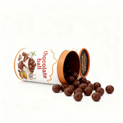 Custom Food-Grade Paper Tube for Chocolate Balls | Thick Insulated Cardboard Tube Keeps Chocolates Fresh and Temperature-Stable