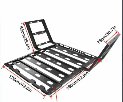 Suitable for Jeep Wrangler BJ40 Universal Luggage Rack, Roof Rack, Everest Luggage Frame, Platform Frame, Basket Roof