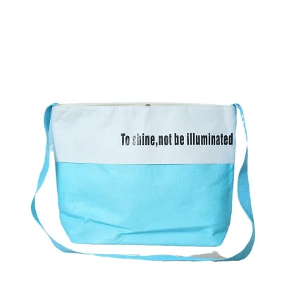 2024 Custom Eco-Friendly Tyvek Messenger Tote Bag Waterproof Lightweight for Outdoor Picnic From China