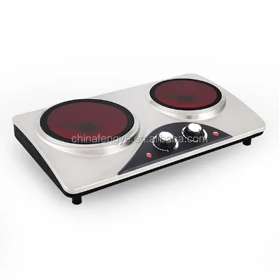 Best Selling 2 burner Electric Cooktop with Glass Top