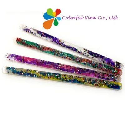 Sensory Fidget Toys, Liquid Wand, Glitter Wand, Educational Toys, 2-tone Glitter Wand, Wand, Stress Relief Toy