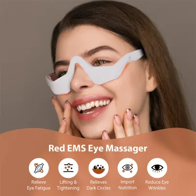 Red Light Eye Massager Eye Care Device for Dry Eyes Fatigue Relief Portable Eye Therapy Beauty Instrument Home Office Use
