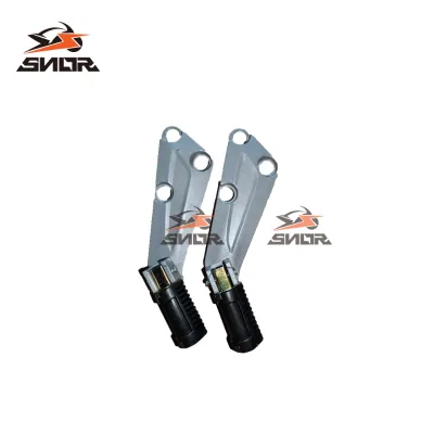SNOR Motorcycle Rear Foot Pegs Footrest Assembly Full for DY100 Durable Aluminum Bracket OEM Support Universal Replacement