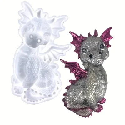 1pc Baby Flying Dragon Silicone Mould - Cute Animal Casting Mold for Resin Crafts