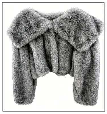 Blinglace Short-Style Sailor Collar Women's Coat