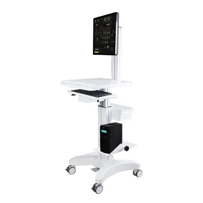 KOFORD Metal Mobile Medical Cart Floor Monitor Lift Operation Table for Hospital Information System Computer Room