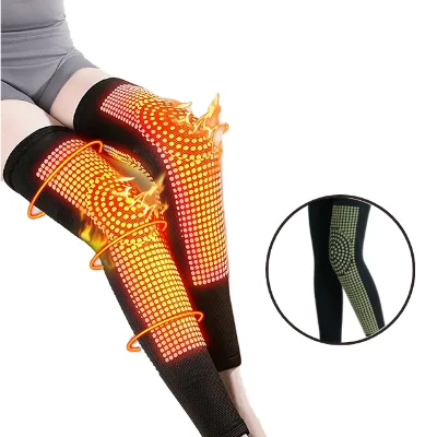 Winter Warm Knee Compression Brace Support Leg Warmer Self-heating Knee Sleeve Pads Protector for Arthritis Pain Relief