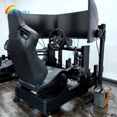 Customized Aluminum 4080 Super Racing Cockpit Rig Small Adjustable Pedals Simracing Wheel Stand SC Simulator Home Indoor Outdoor