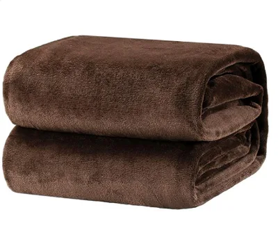 Super Soft Plush Fleece Washable Travel Velvet Flannel Blanket Custom