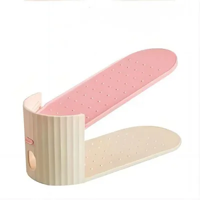 Hot Modern Adjustable Foldable Stand Shoes Rack Plastic Storage Organizer Shoe Stacker for Easy Storage