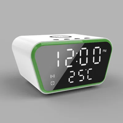 Wholesale 2024 New 10 15 Watts Fast Bedside Desk Digital Alarm Clock with Wireless Charger Customized