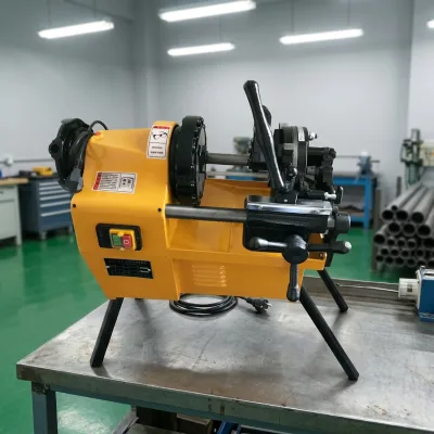 Electric Pipe Threading Machine 1/2"-2" Threading Cutting Chamfering for Water & Gas Pipeline Installation