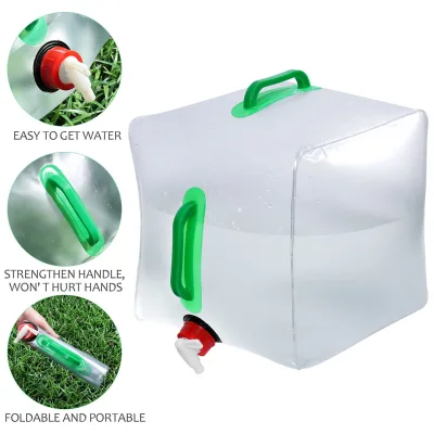 Water Storage Bag 20 Liter Drinking Water Carrying Bag 5 Gallon Collapsible Water Carrier Cheap Jerrycan