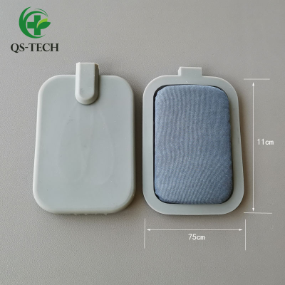 Factory Wholesale Reusable Carbon Silicon Rubber Tens Heating Sponge Electrodes for Physical Therapy Equipment