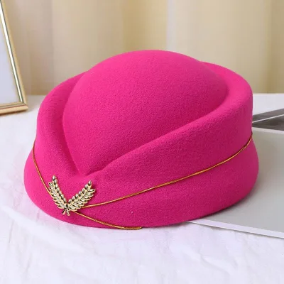 Custom air Plane Flight Costume Cosplay Career Stewardess Etiquette Hostess Attendant Beret Hat