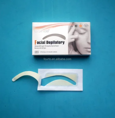 Hot Sell and Super Market Customized Professional Ready to Use Cold Wax Strips for Eyebrow Hair Removal