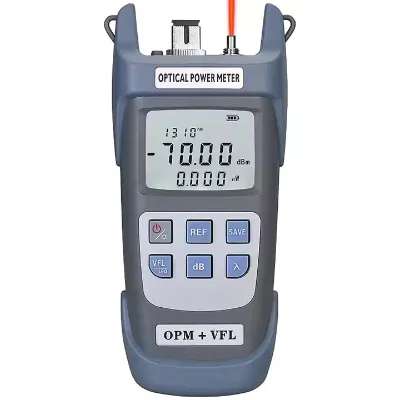 Optical Power Meter SC FC Adapter -70~+10dBm (With Built-In LED Lighting) FTTX Fiber Optical Cable Tester