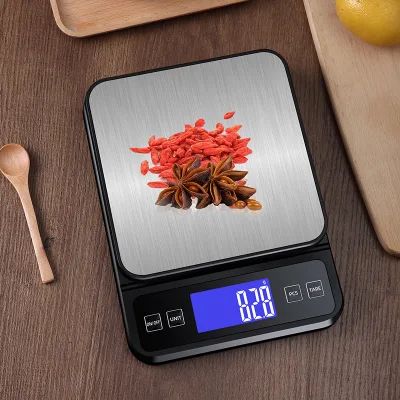 Dr.Heng DH-406A Large Stainless Scale 0.1g High Capacity 15kg/1g Digital LCD Display Battery Powered USB Rechargeable Food Use
