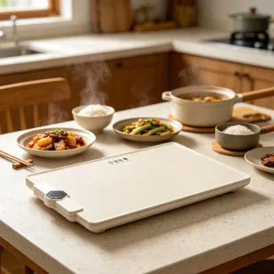 Rollable Storage Household Food Warmer, Multi-plug Global Compatible Warming Mat