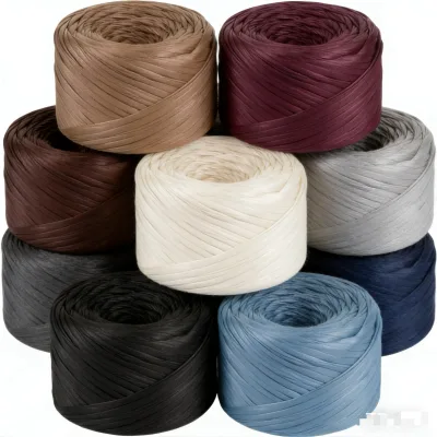 Soft PU Leather Cord Yarn Durable Crochet Weaving Cord for Bag Making Handbag DIY Craft and Home Decor