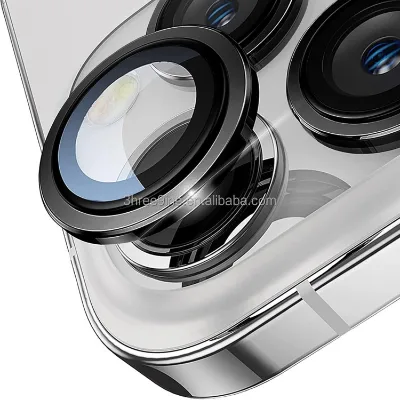 9H Sapphire Glass Asy Installation Kit Metal Camera Glass Lens Protector for 17Pro/16 Pro/16 Pro Max
