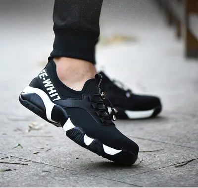 Wholesale Summer Breathable Lightweight Steel Toecap Puncture Anti-smash Labor protection Work Safety Shoes
