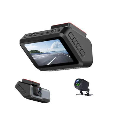 3inch LCD Screen Dash Camera1080P HD Dash Cam Dual Lens Car DVR with WiFi Loop Recording Parking monitoring