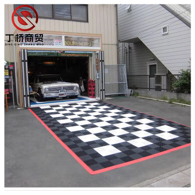 BEST SELLING Garage Flooring Interlocking Floor Tiles Rubber Tiles Indoor Garage Rubber Draining Floor Mat