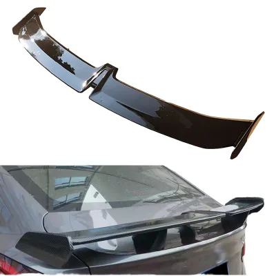Universal Carbon Fiber Texture Car Rear Automotive Spoilers Lip Bumper Spoiler for All Sedan Cars