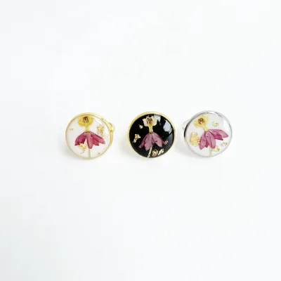 Handmade Jewelry Diy Dry Flower Epoxy Adjustable Custom Resin Ring