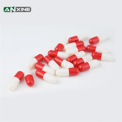 Acid Resistant Have Separated Capsule Mix of Red and White Vegan Capsule Hard Capsules Ready to Ship