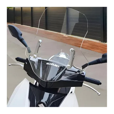 Custom Universal Motorcycle Windshield Deflector Weather Resistance Front Windscreen-New Condition